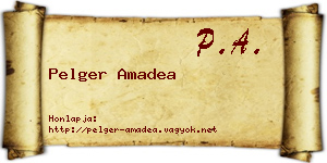 Pelger Amadea névjegykártya